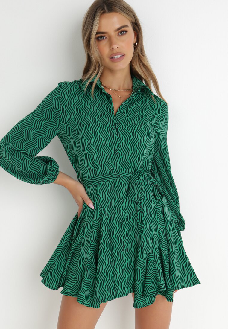 Rochie Cămașă Verde Horro