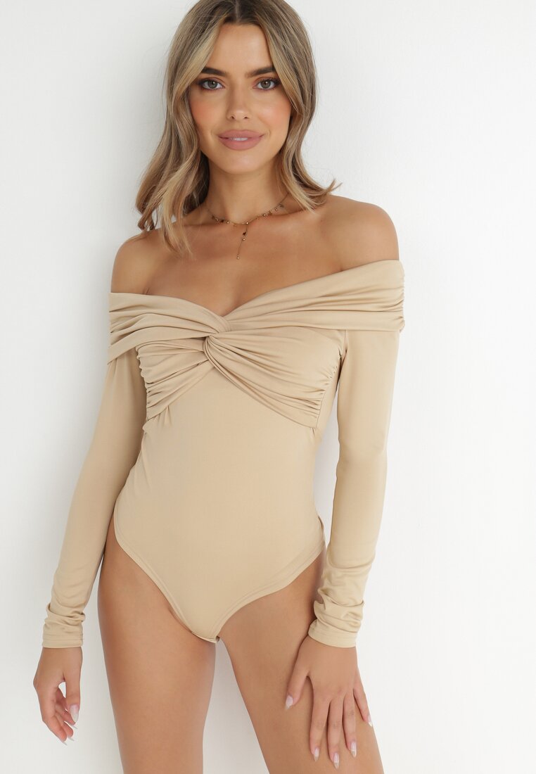 Body bej cu umeri goi Talosyne