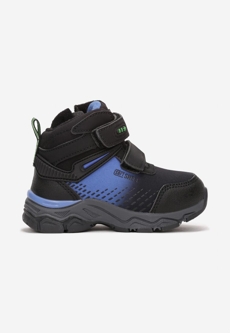 Botine Negru-Albastru cu velcro Zevi