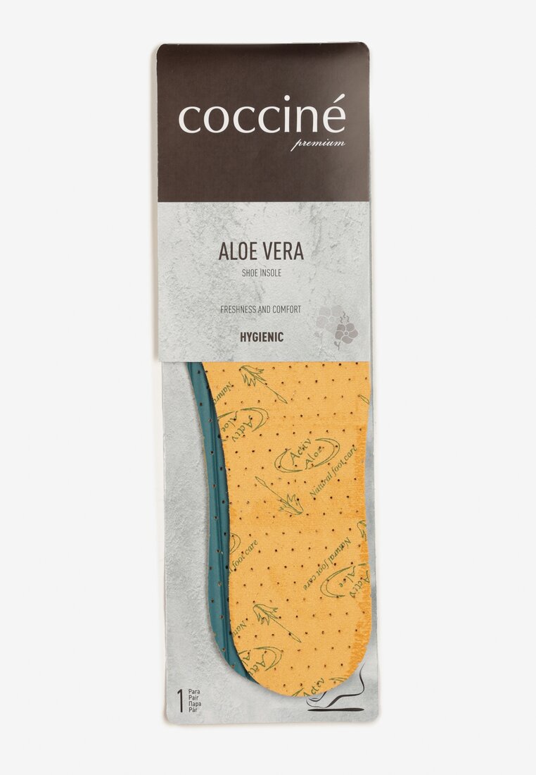 Branțuri pentru încălțăminte profilate galbene cu Aloe mărimea 36-46 pentru tăiere