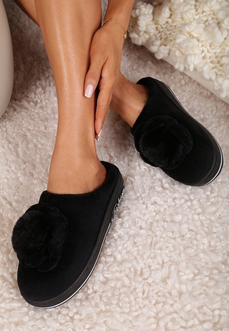 Papuci de casă Negri