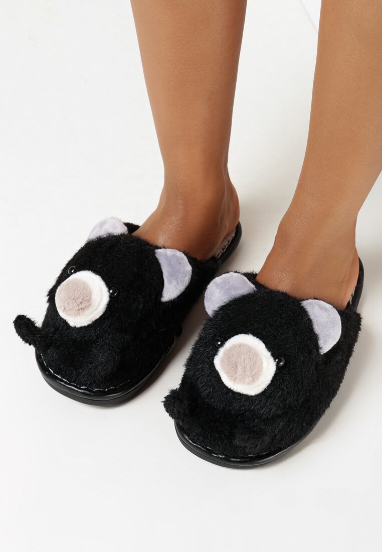 Papuci de casă Negri