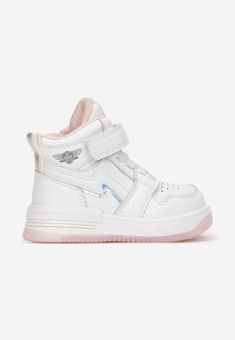 Adidași Alb-Roz cu Brant din Piele Typhothee