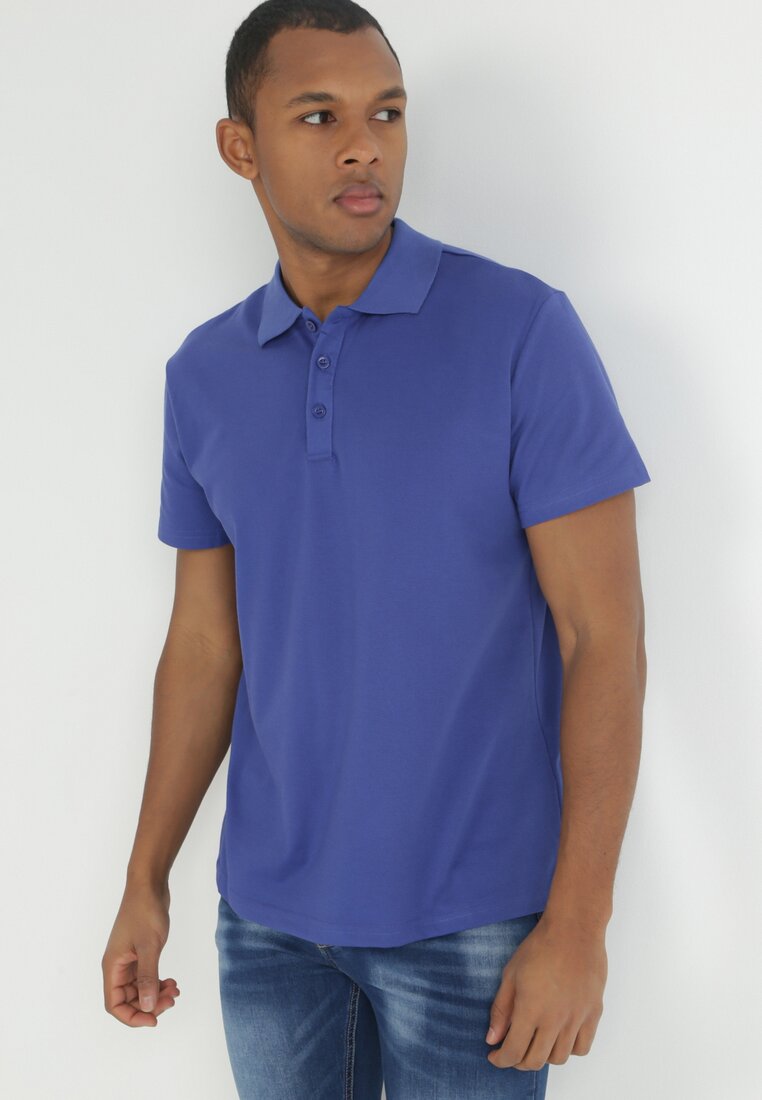 Tricou Polo Albastru cu mânecă scurtă Wakeish