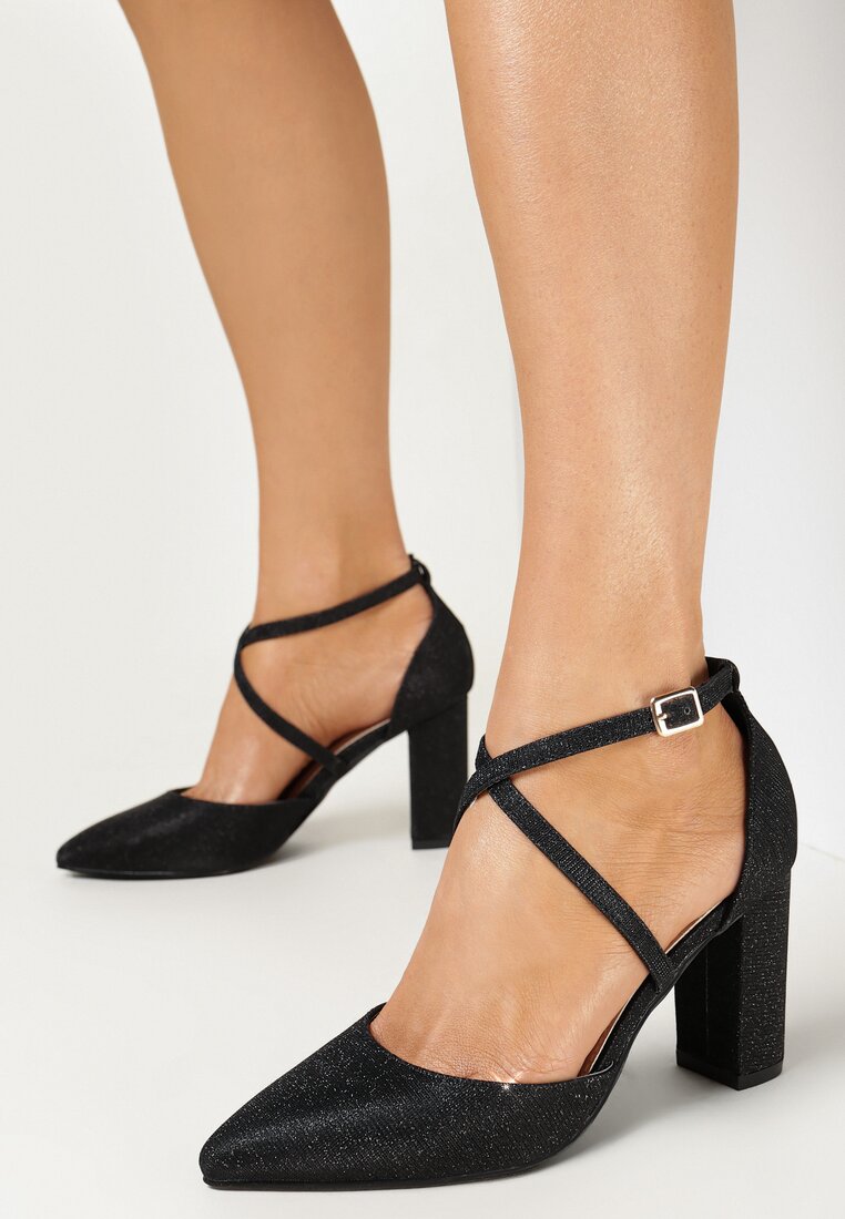 Pantofi cu toc Negri