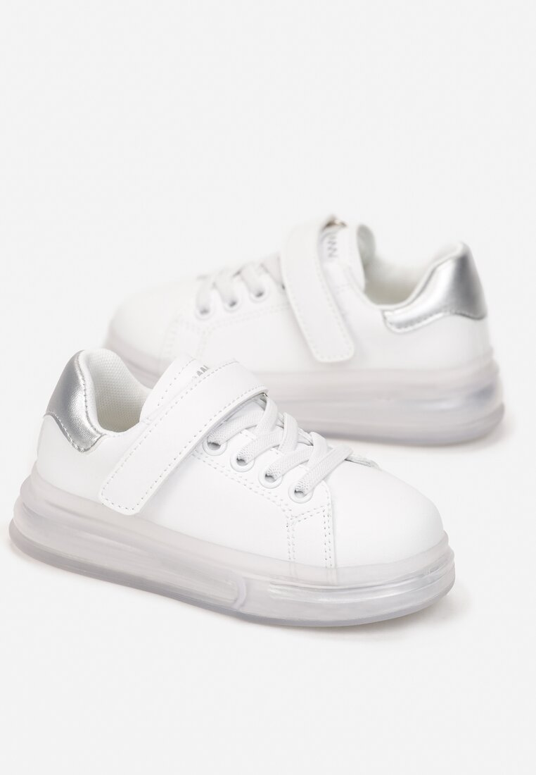 Pantofi Sport Albi cu Talpă Groasă Atich