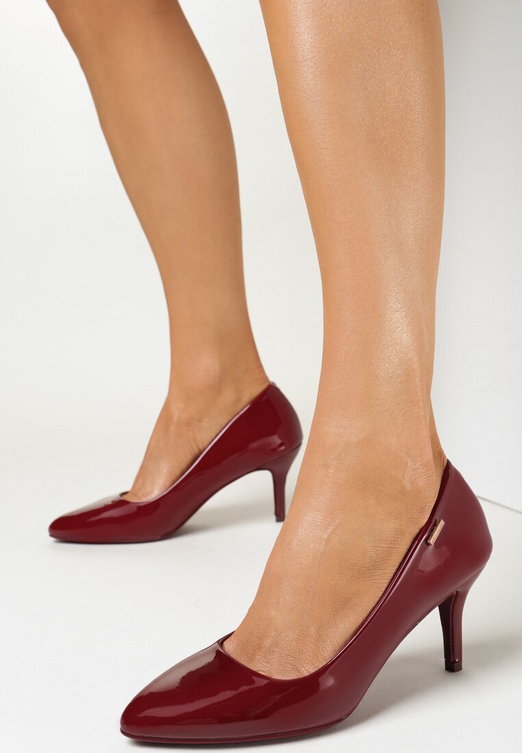 Pantofi stiletto Bordo