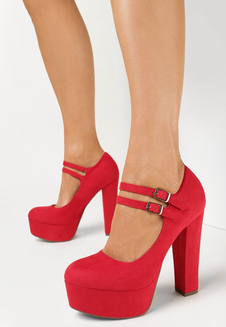 Pantofi cu toc Roșii