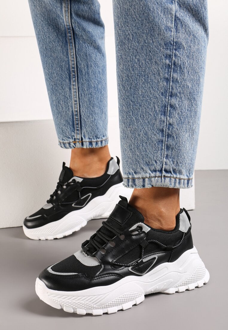 Sneakers Negru cu gri