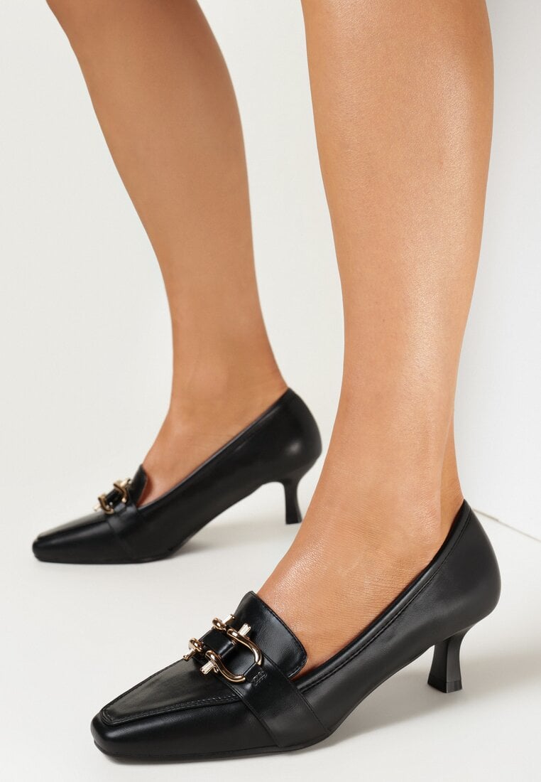 Pantofi cu toc Negri
