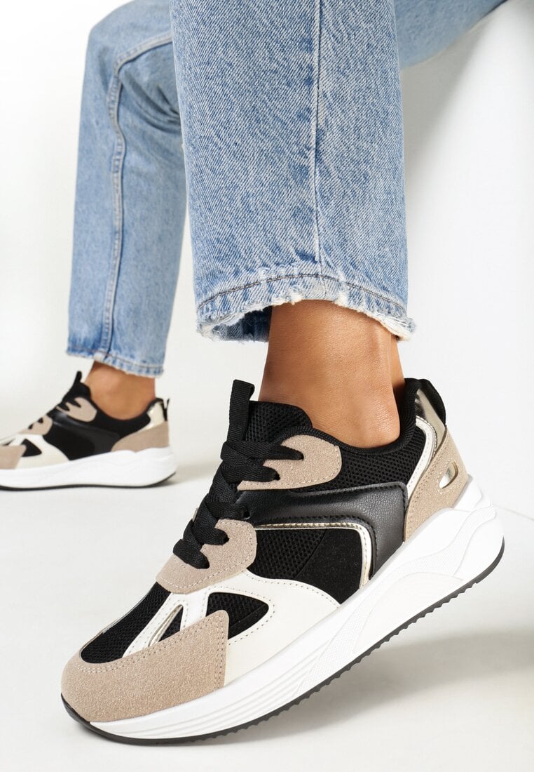 Adidași Negri cu Talpă Groasă Meleye