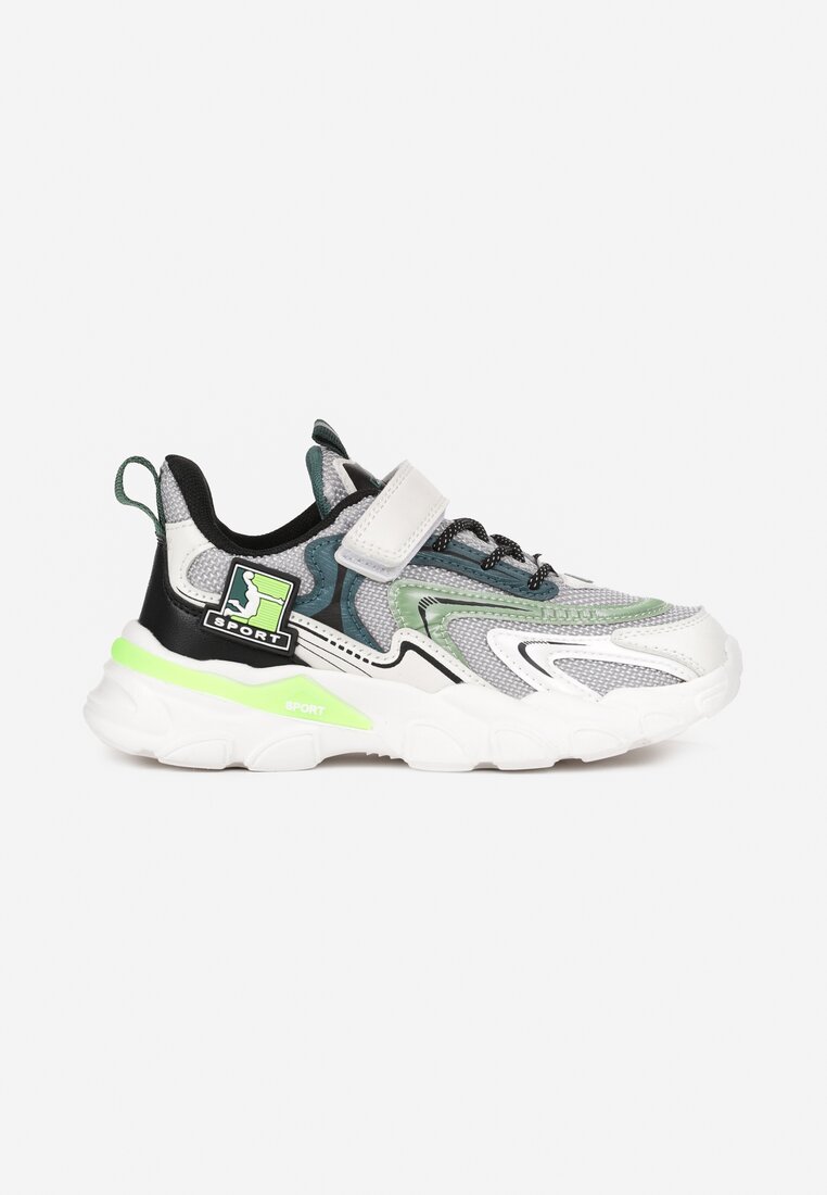 Pantofi sport Gri cu verde