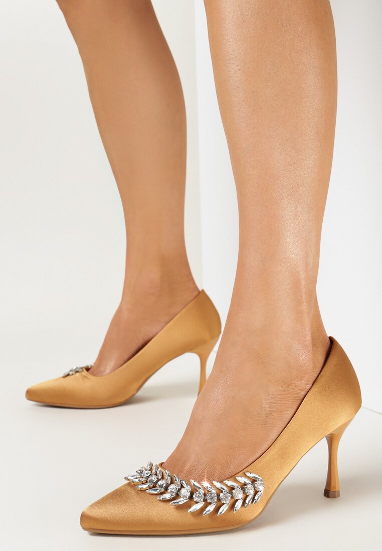 Pantofi stiletto Aurii