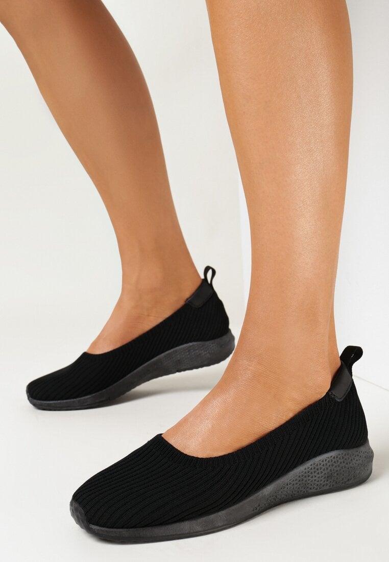 Tenisi Negri cu Parte Superioară Elastică Uzane