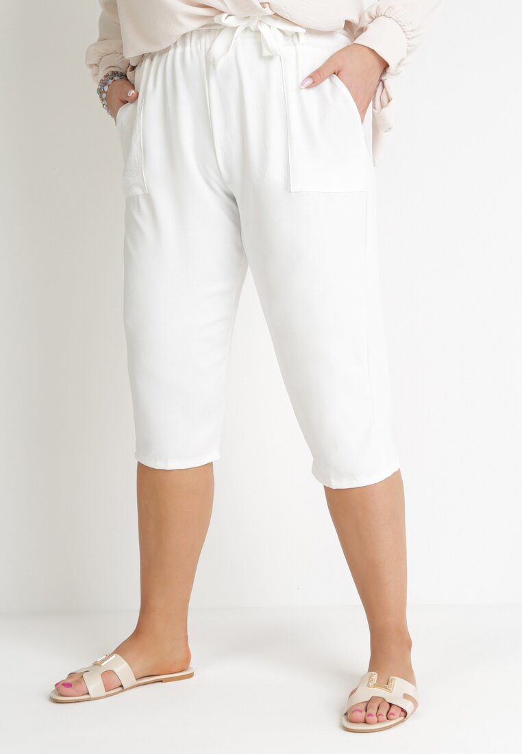 Pantaloni scurți Albi