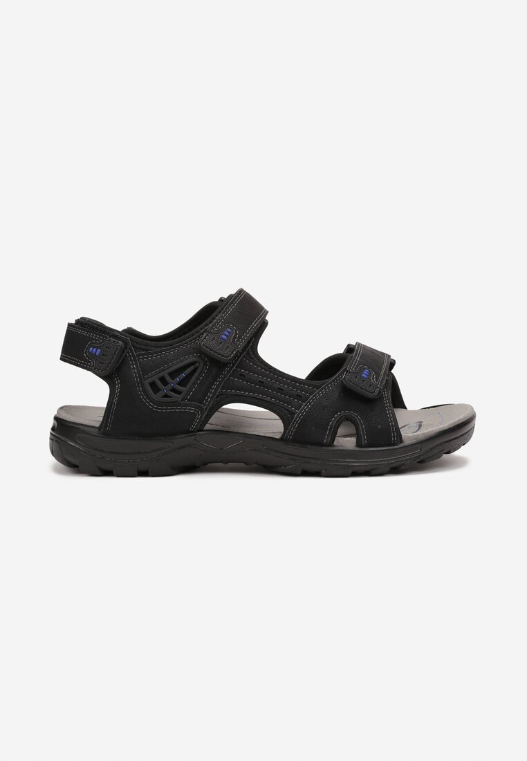 Sandale Negre cu albastru