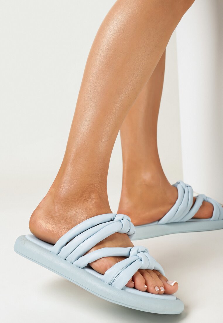 Papuci Albastru deschis