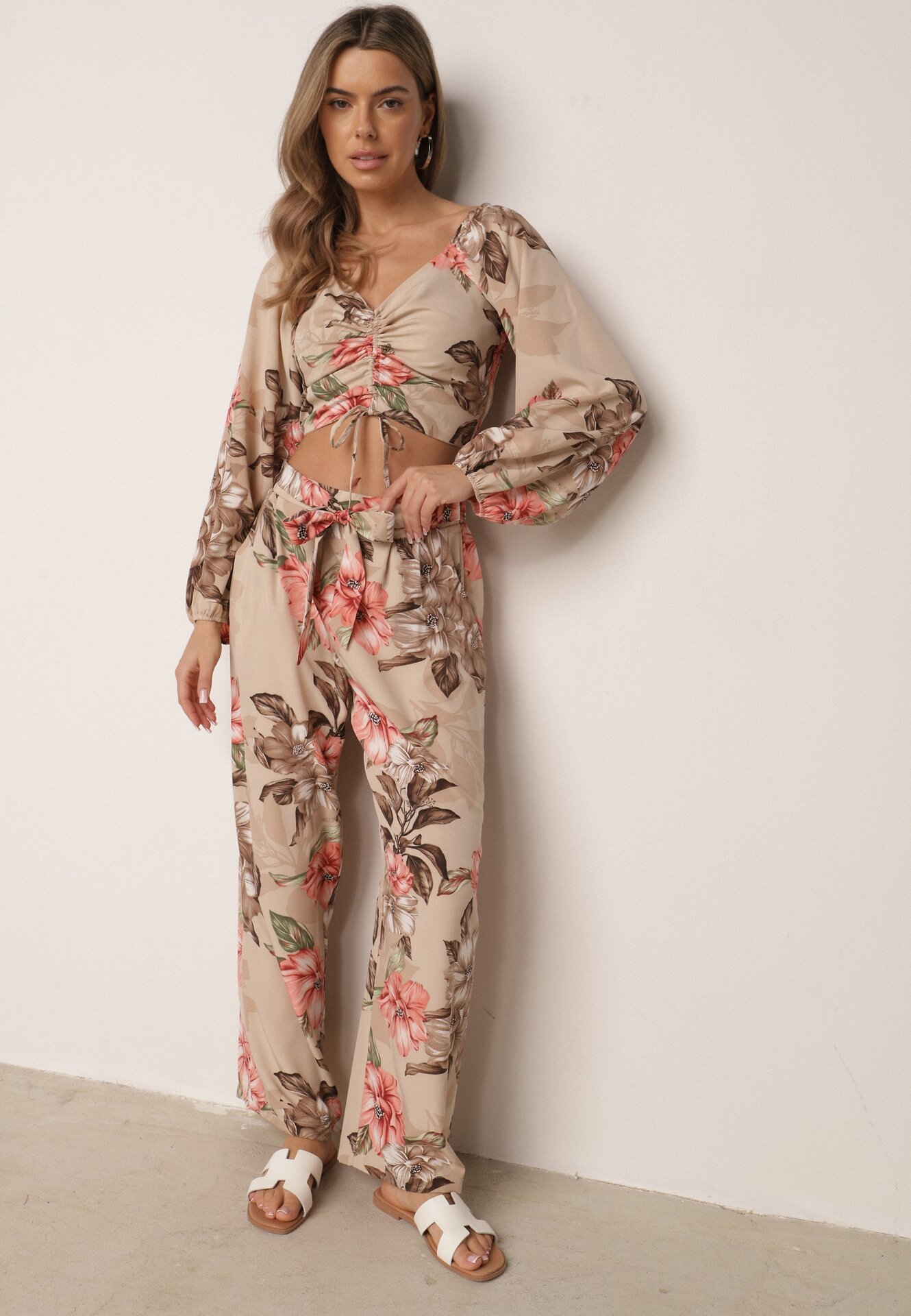 Set 2 piese Bej Floral Dansoll