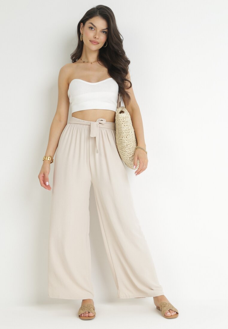 Pantaloni Bej deschis