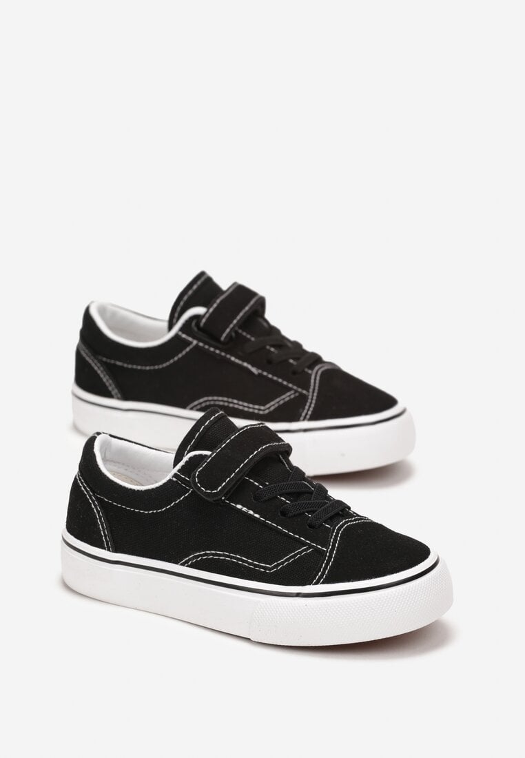 Tenisi Negre sub Gleznă cu Scai și Cusături Helethy