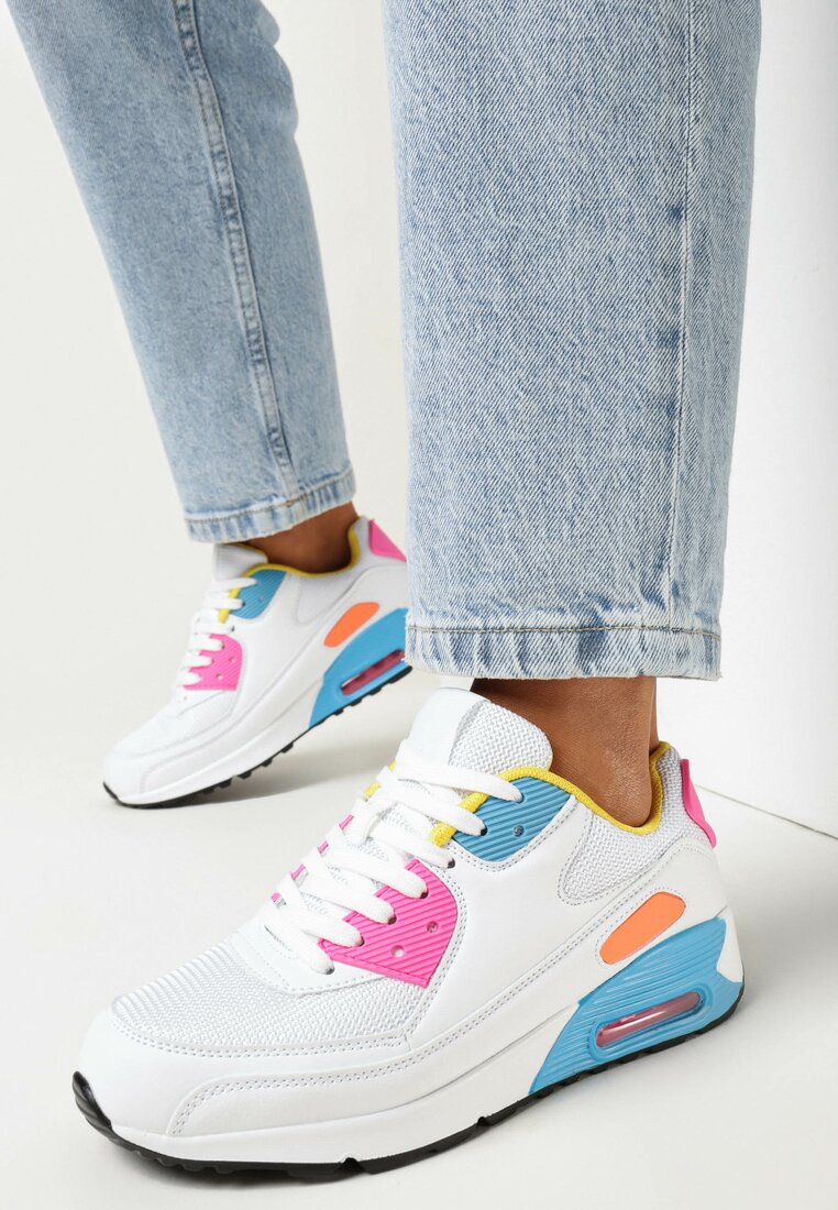 Sneakers Alb cu albastru