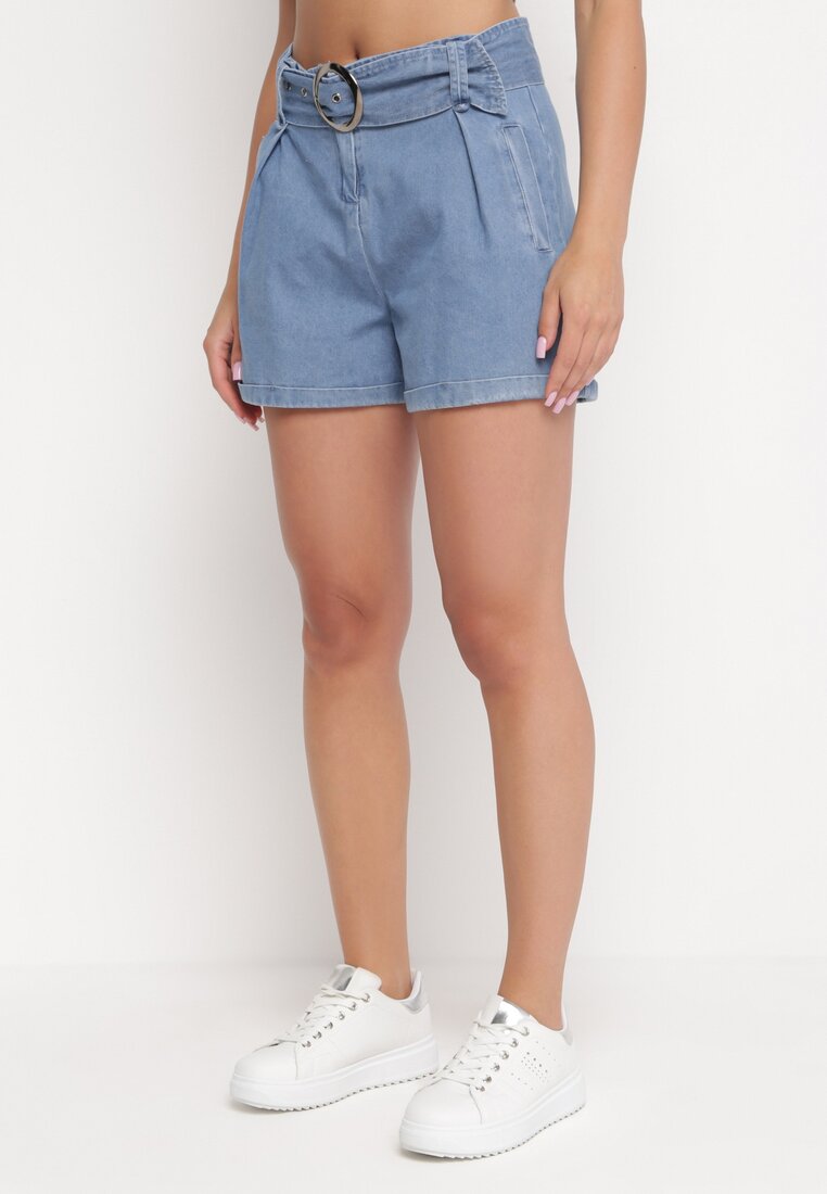 Pantaloni scurți Bleumarin