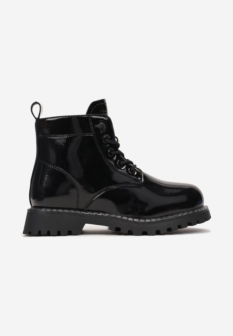 Botine worker Negre Lăcuite Masikane