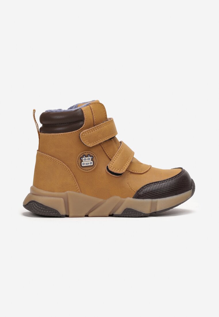 Botine Maro tip trapper închise cu două barete velcro Rata
