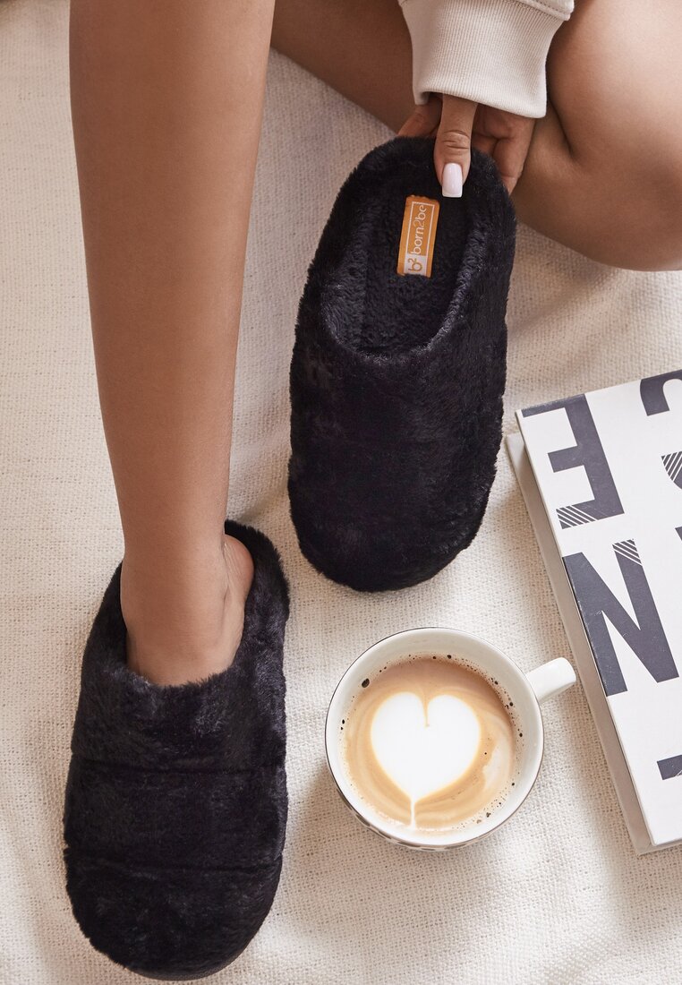 Papuci de casă Negri