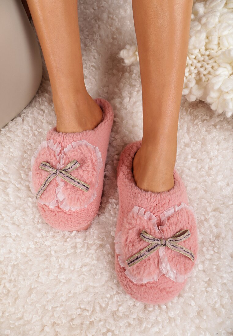 Papuci de casă Roz