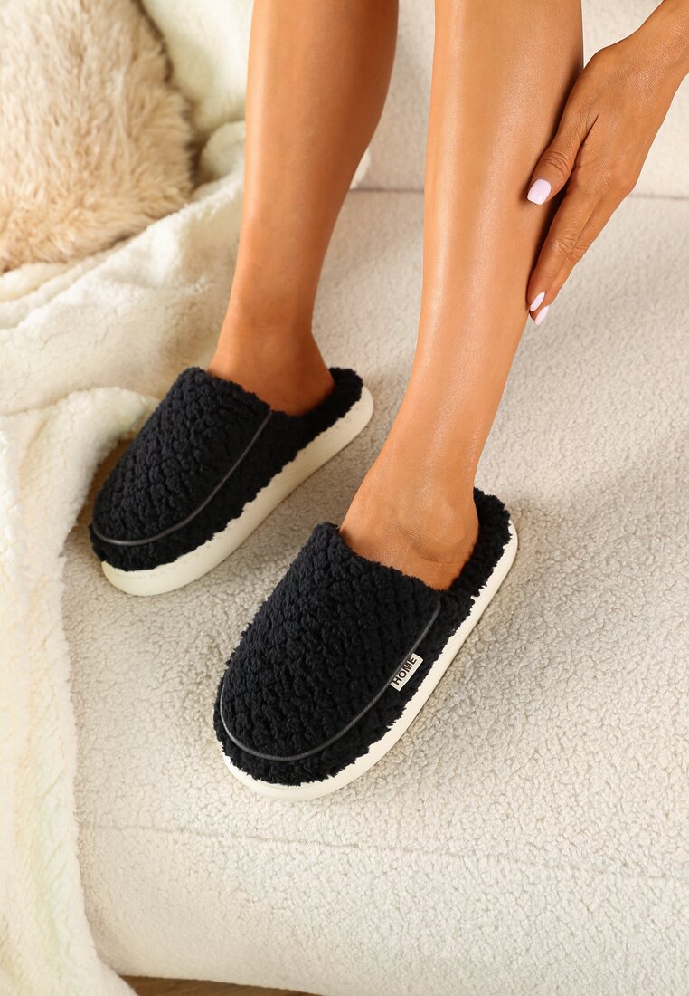 Papuci de casă Negri