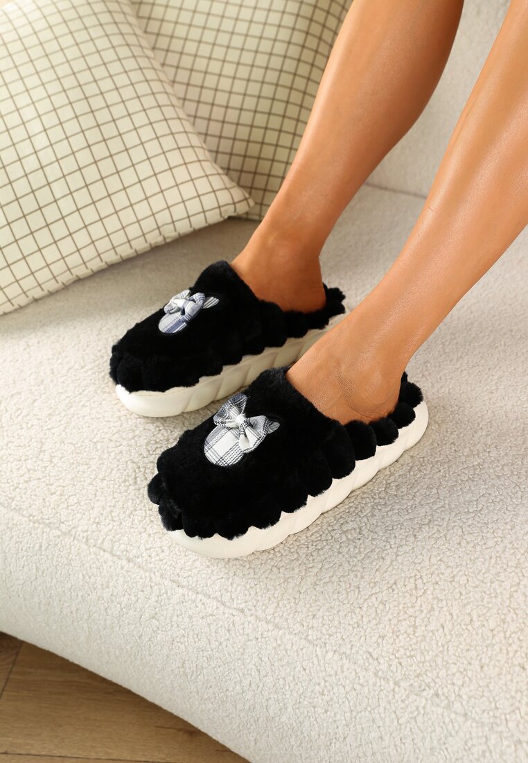 Papuci de casă Negri