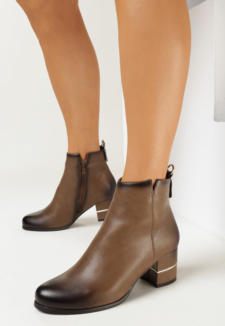 Botine Maro deschis