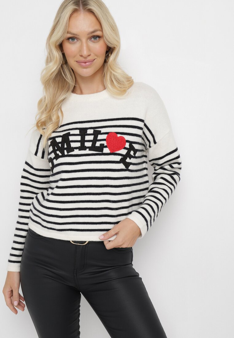 Pulover Bej cu negru