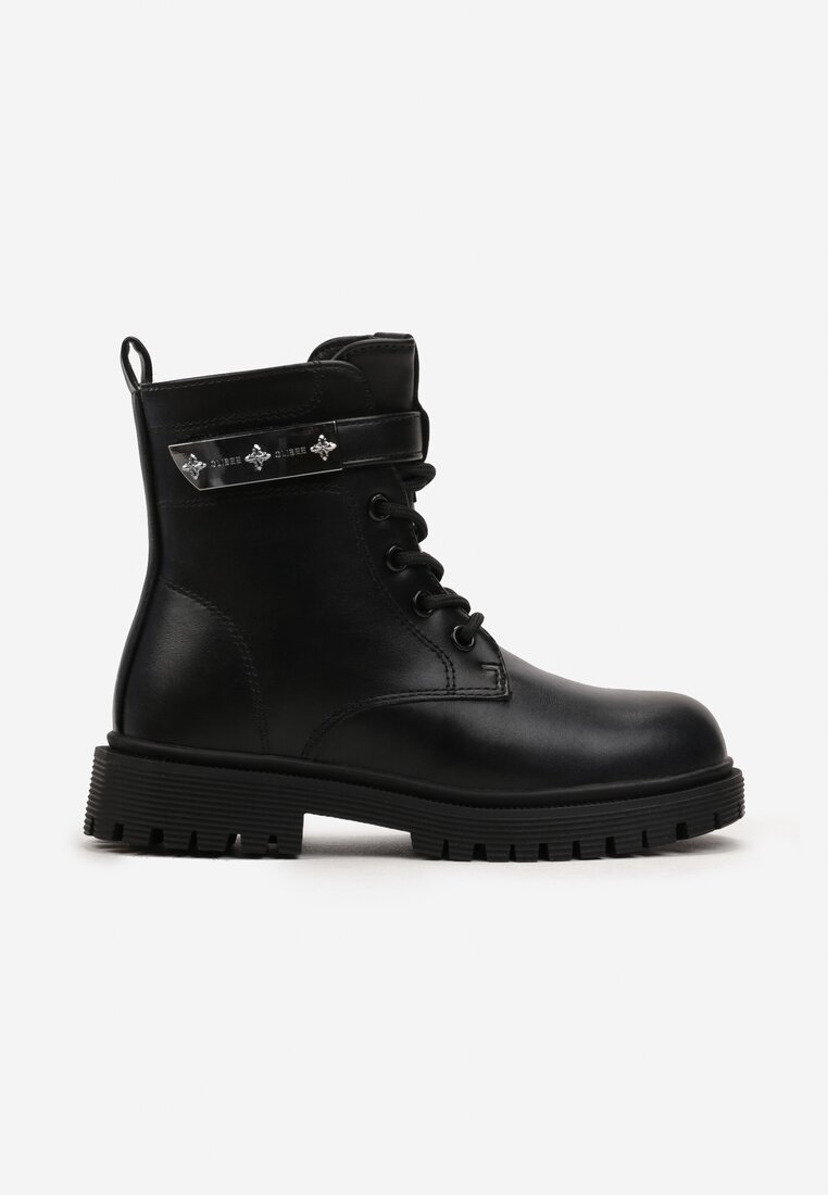 Botine Workeri Negre Căptușite Harnia