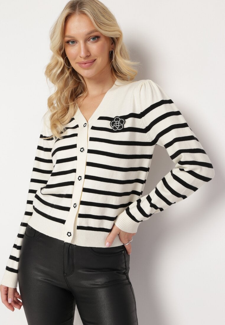 Cardigan Alb