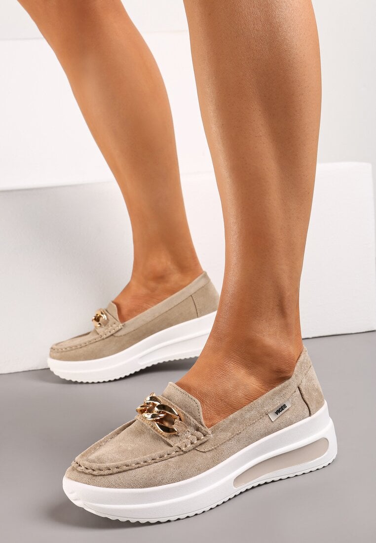 Mocasini Bej