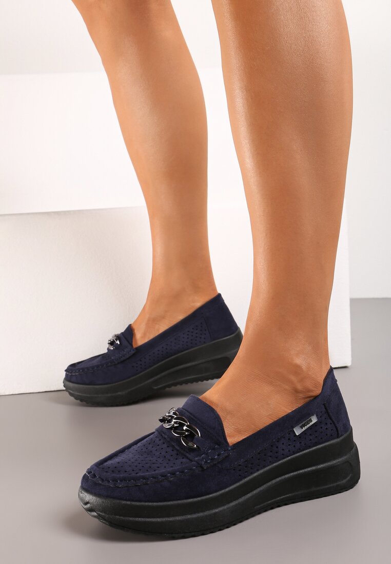 Mocasini Bleumarin