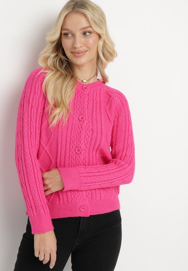 Cardigan Fucsia