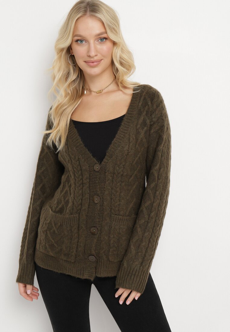 Cardigan Verde închis