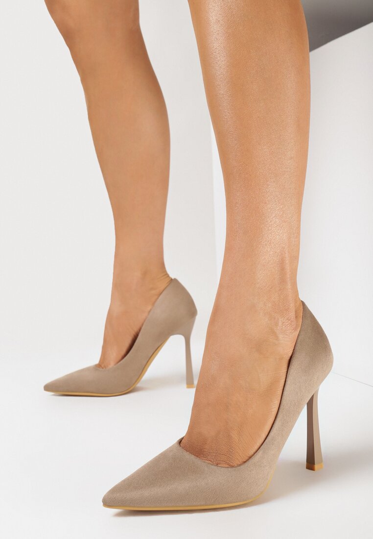 Pantofi stiletto Bej