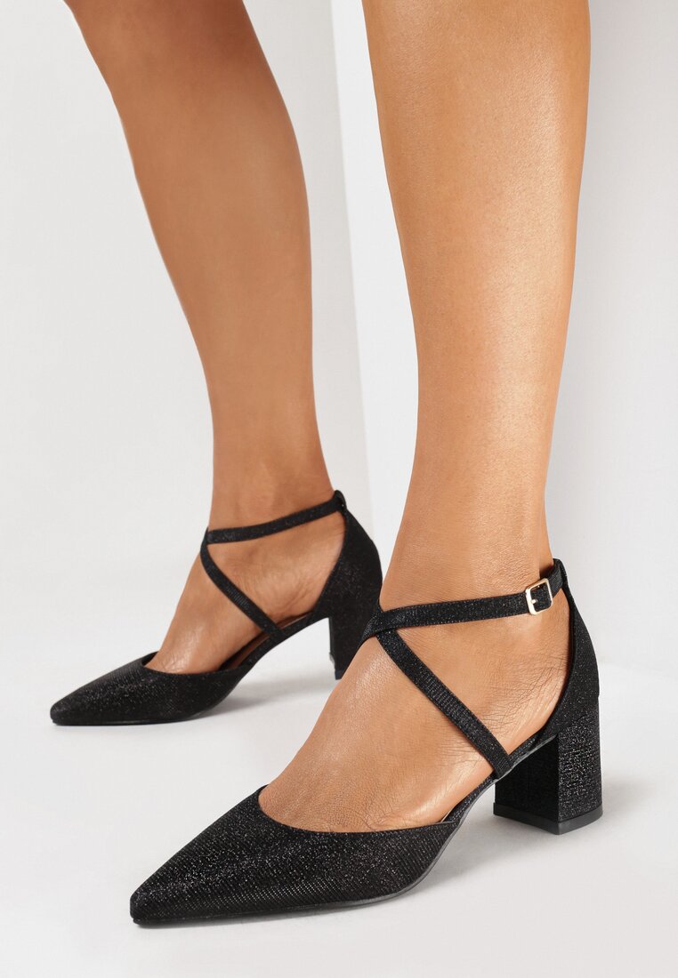 Pantofi cu toc Negri