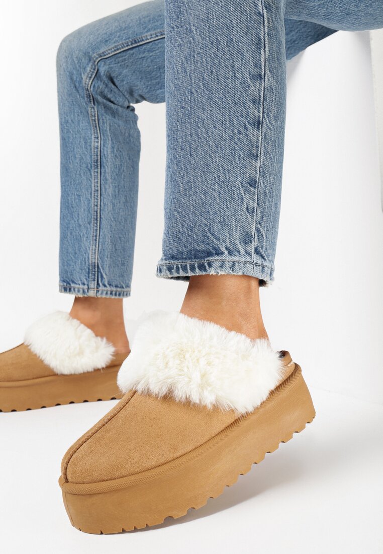 Papuci de casă Maro