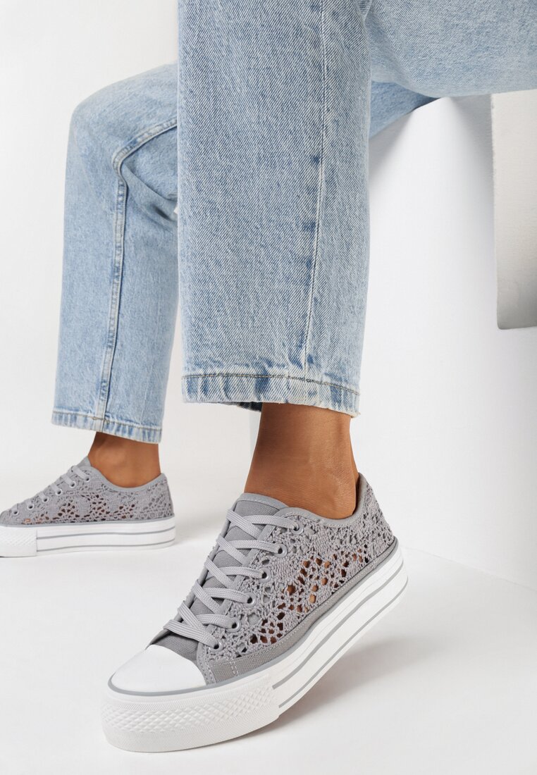 Teniși înalți Gri