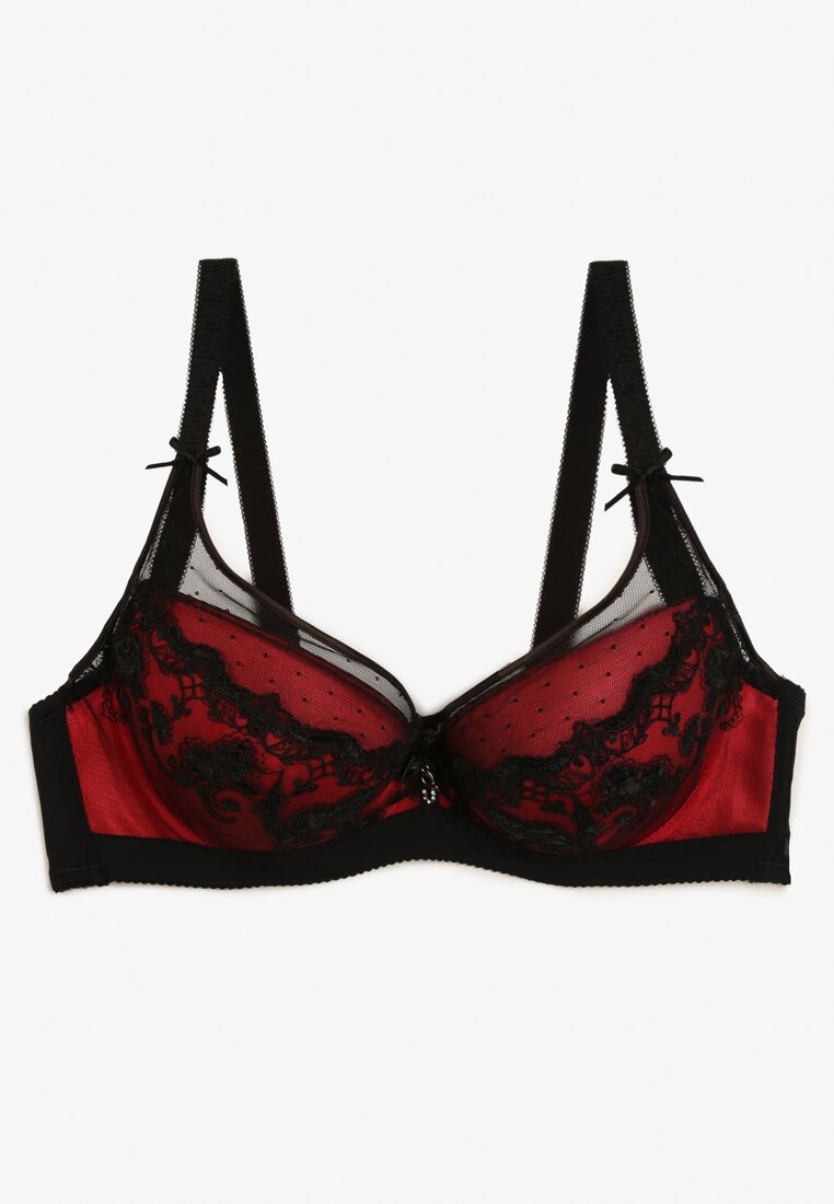Sutien Negru cu roșu