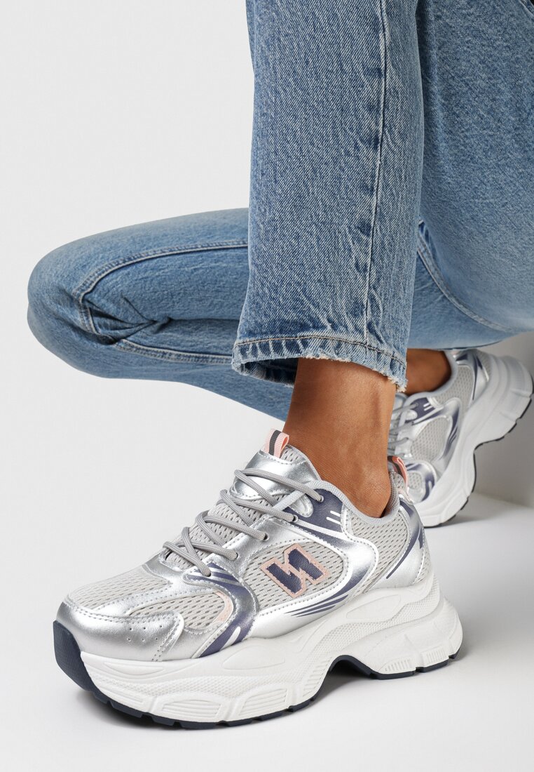 Sneakers Argintii