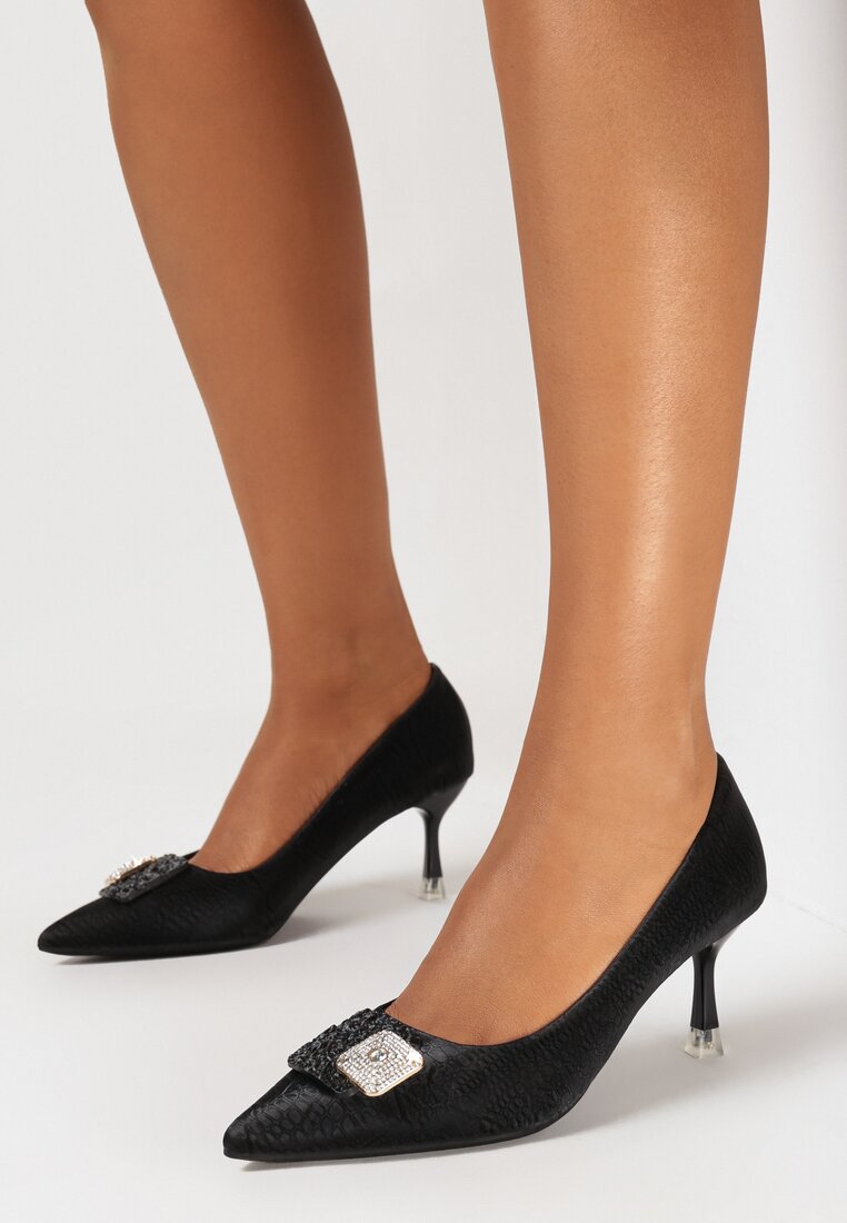 Pantofi cu toc Negri