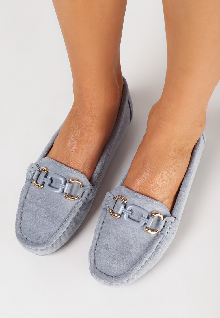 Mocasini Albastru deschis