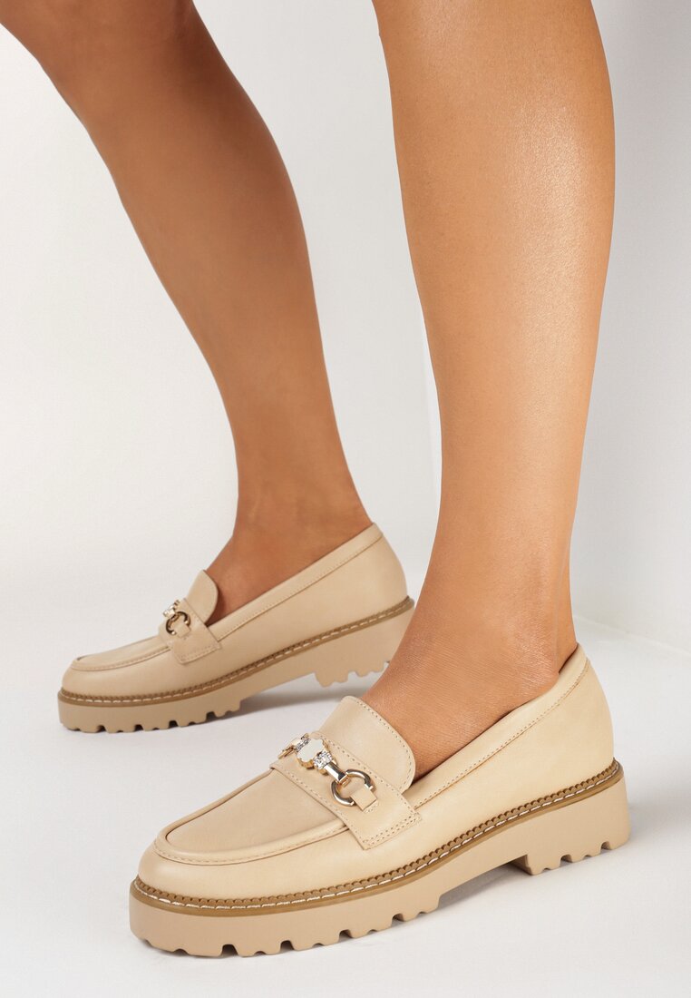 Mocasini Bej