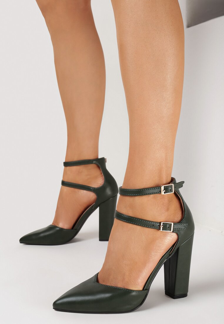 Pantofi cu toc Verzi